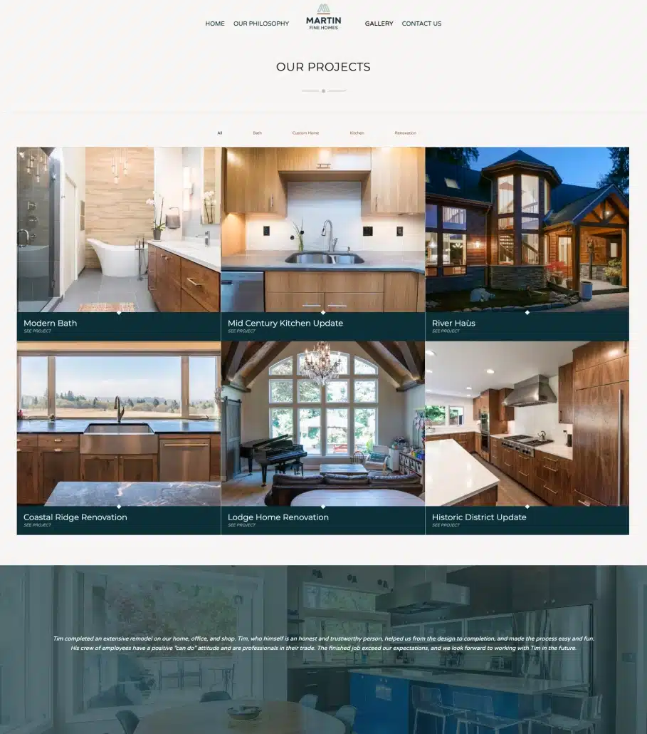 martin fine homes portfolio